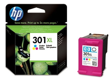 HP 301XL tříbarevná inkoustová kazeta, CH564EE, CH564EE