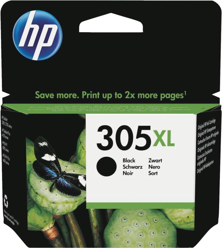 HP 305XL černa inkoustová kazeta, 3YM62AE