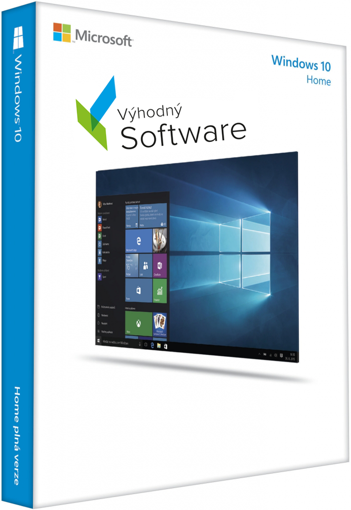 MICROSOFT Windows 10 Home 32/64 bit - hmotná licence