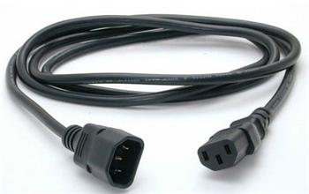 PremiumCord Prodlužovací kabel - síť 230V, IEC 320 C13 - C14, 2 m, kps2