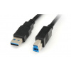 PremiumCord Kabel USB 3.0, A-B, 9pin, 1m, ku3ab1bk