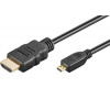 PremiumCord Kabel HDMI A - HDMI micro D, 2m, kphdmad2