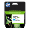 HP F6U16AE 953XL High Yield Cyan Original Ink Cartridge, F6U16AE#BGY