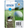 Epson Singlepack Cyan 34 DURABrite Ultra Ink, C13T34624010