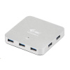 iTec USB 3.0 Hub 7-Port Metal s napájecím adaptérem, U3HUBMETAL7