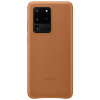 Samsung Kožený kryt pro S20 Ultra Brown, EF-VG988LAEGEU