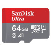 SanDisk MicroSDXC karta 64GB Ultra (100MB/s, A1 Class 10 UHS-I, Android) + adaptér