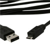 Kabel USB A Male/Micro B Male, 0.5m,USB 2.0,černý CCP-mUSB2-AMBM-0.5M