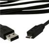 Kabel USB A Male/Micro B Male, 0.5m,USB 2.0,černý CCP-mUSB2-AMBM-0.5M