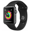 Apple Watch Series 3 GPS, 42mm Space Grey Aluminium Case with Black Sport Band, mtf32cn/a