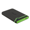 TRANSCEND 2TB StoreJet 25M3C SLIM, 2.5”, USB-C (3.1 Gen 1) Externí Anti-Shock disk, tenký profil, šedo/zelený, TS2TSJ25M3C