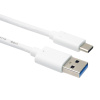 PremiumCord kabel USB-C - USB 3.0 A (USB 3.2 generation 2, 3A, 10Gbit/s) 2m bílá, ku31ck2w