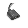 PremiumCord HDMI 2.0 Mini Splitter 1-2 Pigtail 4Kx2K@60Hz HDCP2.2 Downscaler, khsplit2h