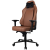AROZZI herní židle PRIMO Full Premium Leather Brown/ 100% přírodní italská kůže/ hnědá, PRIMO-PREM-BWN