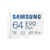 Samsung paměťová karta 64GB EVO Plus micro SDXC V3 TLC U1 (čtení až 130MB/s) + SD adaptér, MB-MC64KA/EU