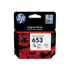 HP 653 Tri-color Original Ink Advantage Cartridge, 3YM74AE#BHK