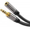 PremiumCord HQ stíněný prodlužovací kabel Jack 3.5mm - Jack 3.5mm M/F 1,5m, kjqmf015