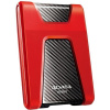 ADATA Externí HDD 2TB 2,5" USB 3.1 DashDrive Durable HD650, červený (gumový, nárazu odolný), AHD650-2TU31-CRD
