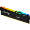 Kingston FURY Beast/DDR5/128GB/5200MHz/CL40/4x32GB/RGB/Black, KF552C40BBAK4-128