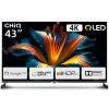 CHiQ U43QM8E TV 43", QLED, Google TV, Frameless, Dolby Audio, dbx-tv, nový design podstavce, U43QM8E