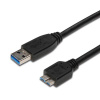 PremiumCord Kabel Micro USB 3.0 5Gbps USB A - Micro USB B, MM, 0,5m, ku3ma05bk