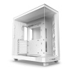 NZXT skříň H6 Flow dvoukomorová / MidT / 3x120mm fan / 2xUSB 3.2 / USB-C / prosklená bočnice i čelo / bílá, CC-H61FW-01
