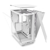 NZXT skříň H6 Flow dvoukomorová / MidT / 3x120mm fan / 2xUSB 3.2 / USB-C / prosklená bočnice i čelo / bílá, CC-H61FW-01