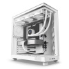 NZXT skříň H6 Flow dvoukomorová / MidT / 3x120mm fan / 2xUSB 3.2 / USB-C / prosklená bočnice i čelo / bílá, CC-H61FW-01