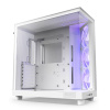 NZXT skříň H6 Flow RGB dvoukomorová / MidT / 3x120mm RGB fan / 2xUSB 3.2 / USB-C / prosklená / bílá, CC-H61FW-R1