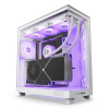 NZXT skříň H6 Flow RGB dvoukomorová / MidT / 3x120mm RGB fan / 2xUSB 3.2 / USB-C / prosklená / bílá, CC-H61FW-R1