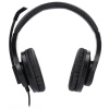 HAMA headset PC stereo HS-350/ drátová sluchátka + mikrofon/ 2x 3,5 mm jack/ citlivost 100 dB/mW/ černý, 139926