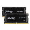 Kingston FURY Impact/SO-DIMM DDR5/32GB/6400MHz/CL38/2x16GB/Black, KF564S38IBK2-32