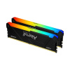 KINGSTON DIMM DDR4 16GB (Kit of 2) 3200MT/s CL16 FURY Beast RGB, XMP, KF432C16BB2AK2/16