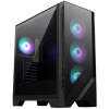 MSI skříň MAG FORGE 320R AIRFLOW/ bez zdroje/ levé temperované sklo/ 4x 120 mm A-RGB fan/ 2x USB3.2/ černá, 306-7G23R21-809