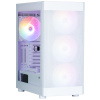 Zalman skříň i4 TG / Middle Tower / 4x 140 mm RBG LED fan / 2x USB 3.0 / 1x USB 2.0 / mesh panel / tvrzené sklo / bílá, i4 TG White