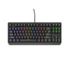 Genesis herní klávesnice THOR 230/TKL/RGB/Outemu Red/Drátová USB/US layout/Černá, NKG-2077