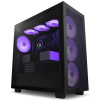 NZXT skříň H7 Flow RGB edition / ATX / 3x 140 mm fan / USB-C / 2x USB / prosklená bočnice / mesh panel / RGB / černá, CM-H72FB-R1