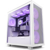 NZXT skříň H7 Flow RGB edition / ATX / 3x 140 mm fan / USB-C / 2x USB / prosklená bočnice / mesh panel / RGB / bílá, CM-H72FW-R1