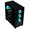 BitFenix skříň CETO / ATX / 4x 120mm FRGB fan / 2x USB 3.0 / USB-C / tvrzené sklo / černá, BFC-CET-500-KKGSK-4F