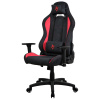 AROZZI herní židle TORRETTA SuperSoft/ látkový povrch/ černočervená, TORRETTA-SPSF-RED