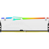 Kingston FURY Beast/DDR5/64GB/6000MHz/CL40/4x16GB/RGB/White, KF560C40BWAK4-64
