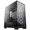 DEEPCOOL skříň CG580 4F / ATX / 4x120mm ARGB fans / 2xUSB 3.0 / panoramatická / tvrzené sklo / černá, R-CG580-BKADA4-G-1