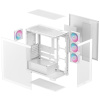 DEEPCOOL skříň CG580 4F / ATX / 4x120mm ARGB fans / 2xUSB 3.0 / panoramatická / tvrzené sklo / bílá, R-CG580-WHADA4-G-1