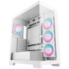 DEEPCOOL skříň CG580 4F / ATX / 4x120mm ARGB fans / 2xUSB 3.0 / panoramatická / tvrzené sklo / bílá, R-CG580-WHADA4-G-1