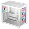 DEEPCOOL skříň CG530 4F ATX / 4x120mm ARGB fans / USB 3.0 / USB-C/ panoramatická / bílá, R-CG530-WHADA4-G-1