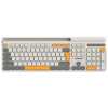 CANYON HKB-W03 bezdrátová CS klávesnice 2,4 Ghz, 105 kláves, 10 mil. stisků, béžová, CNS-HKBW03BG-CS