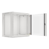 Nástěnný rack 19'' 12U 600X450mm šedý flat pack, WF01-6412-10S