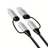 AXAGON BUCMM-CAM20, 4in1 kabel USB-C/Micro USB <-> USB-C/USB-A, 2m, 3A, PD 60W