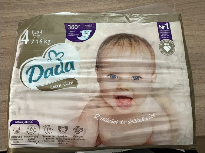 Dada Extra care vel. 4 - 42 ks (7-16 kg) - poškozený obal