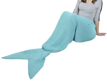 Deka mořská panna XXL 225 cm - modrá